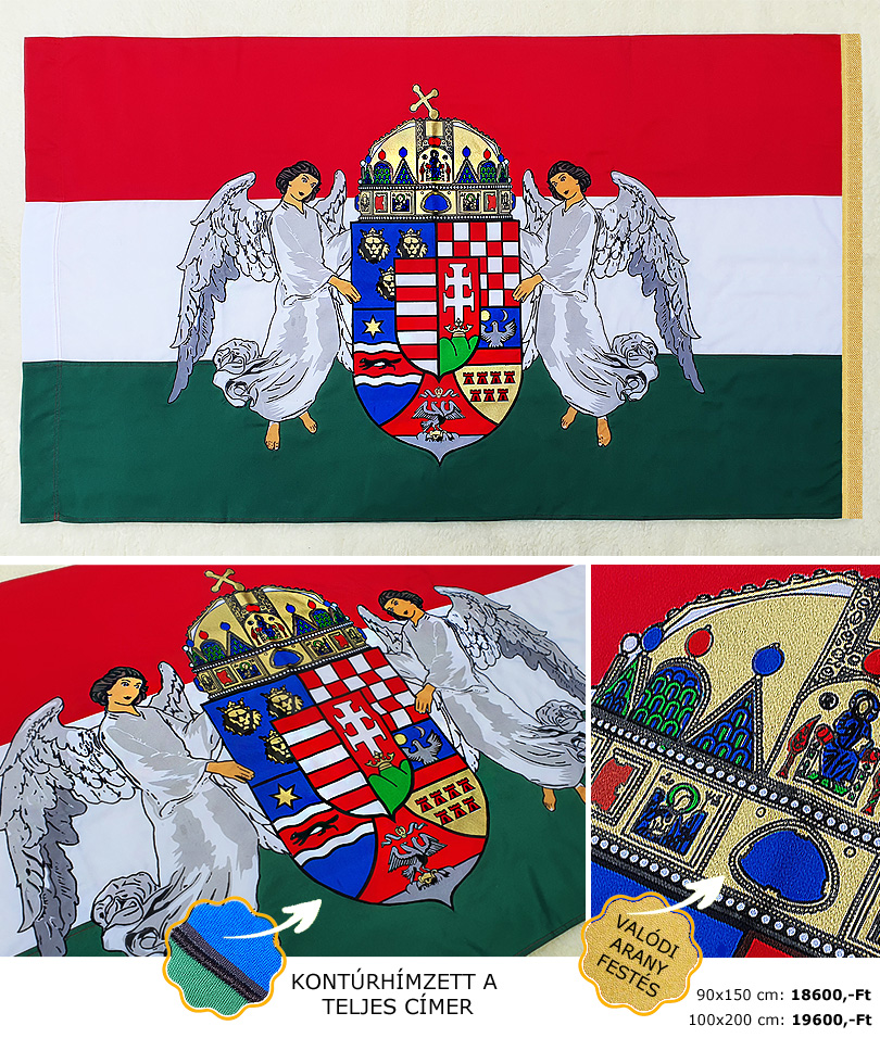 Angyalos zászló kültéri