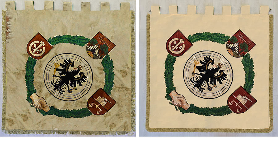 Fahnen restaurierung