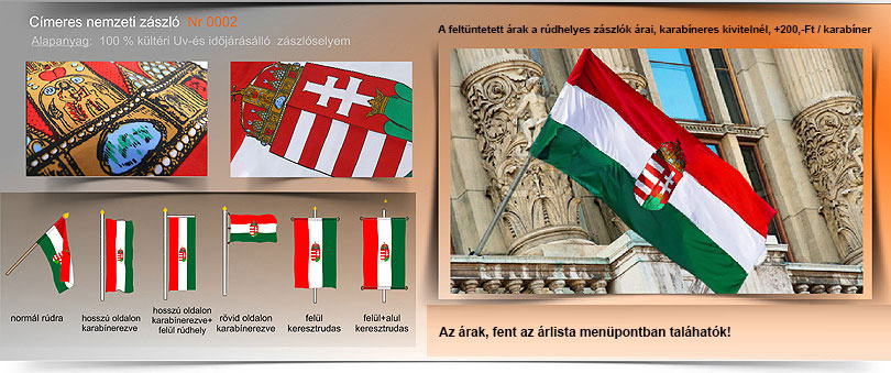 nemzeti címeres zászlók