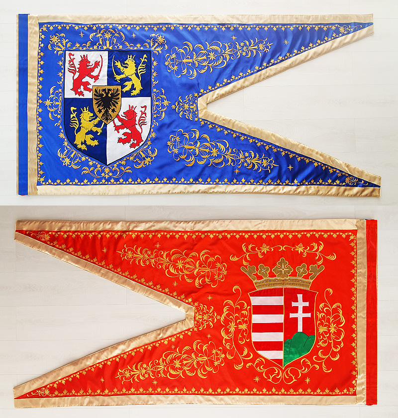 Thököly hímztt történelmi zászló